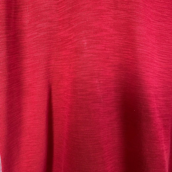 SOLDTommy Bahama Sweater Red 1/4 Zip Mock Neck Pullover Cotton Size XXL - Picture 4 of 11